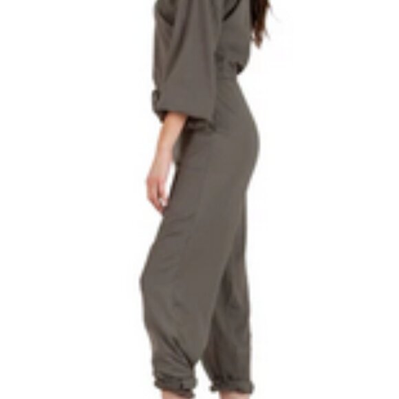 NWT Lucca Couture Leia moss-green jumpsuit w/ pockets sz M - Picture 4 of 16